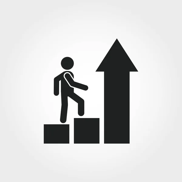 Büyüme zihniyet simgesi. Tek renkli eleman illüstrasyon. Büyüme zihniyet sembolü tasarım yumuşak becerileri koleksiyonundan. Web Tasarım, apps, yazılım ve yazdırma kullanımı.