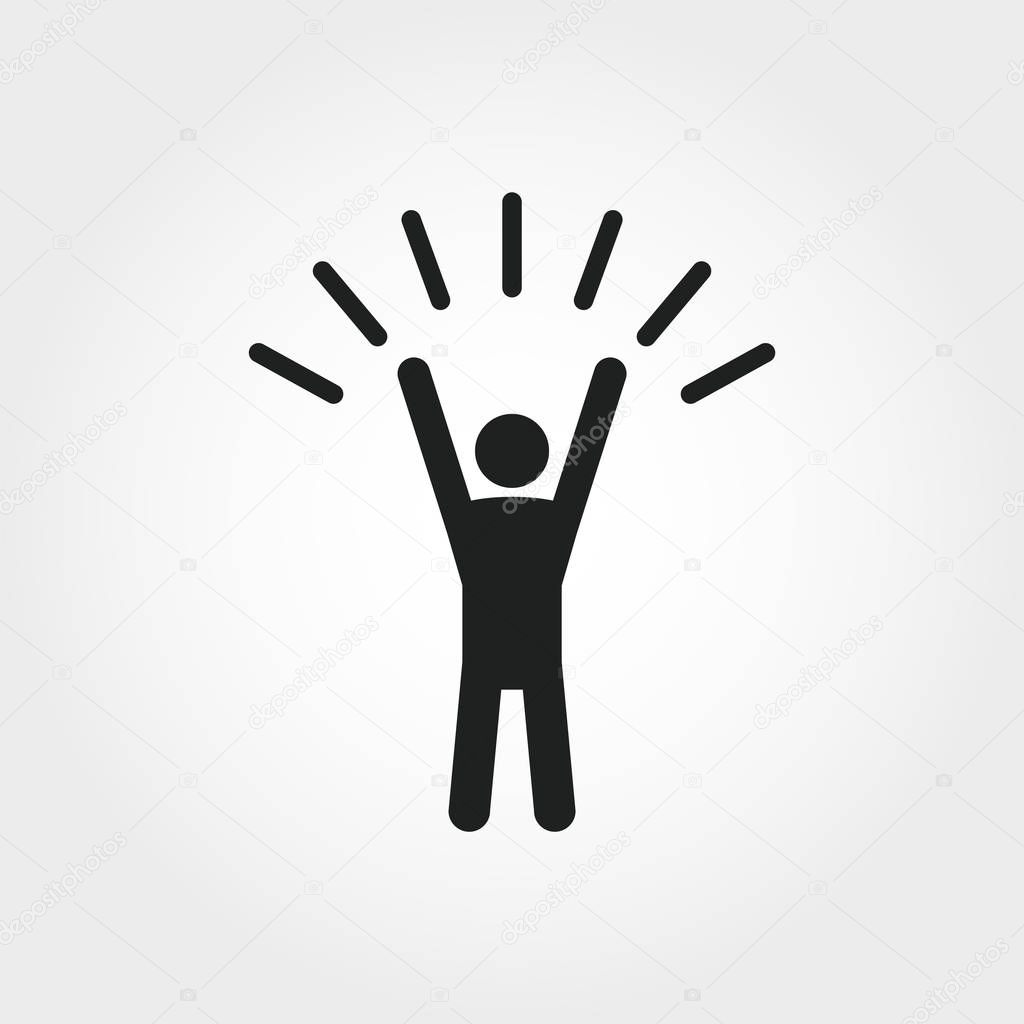 Self-Confidence icon. Monochrome element illustration. Self-Confidence symbol design from soft skills collection. Web design, apps, software and print usage.