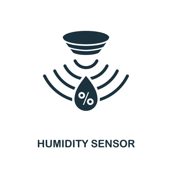 Ícone do sensor de umidade. Design de estilo monocromático da coleção de ícones de sensores. UI e UX. Ícone de sensor de umidade perfeito Pixel. Para web design, aplicativos, software, uso de impressão . — Fotografia de Stock