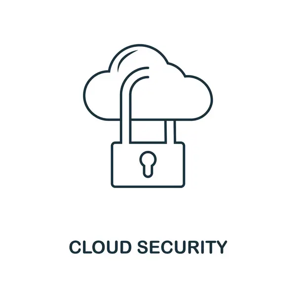 Icona profilo Cloud Security. Design semplice dalla collezione di icone di sviluppo web. UI e UX. Icona di sicurezza cloud perfetta pixel. Per web design, applicazioni, software, utilizzo di stampa . — Vettoriale Stock