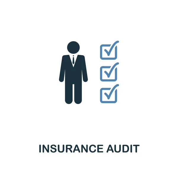 Insurance Audit icon in two color design. Line style icon from insurance icon collection. UI and UX. Pixel perfect premium insurance audit icon. For web design, apps, software and printing.