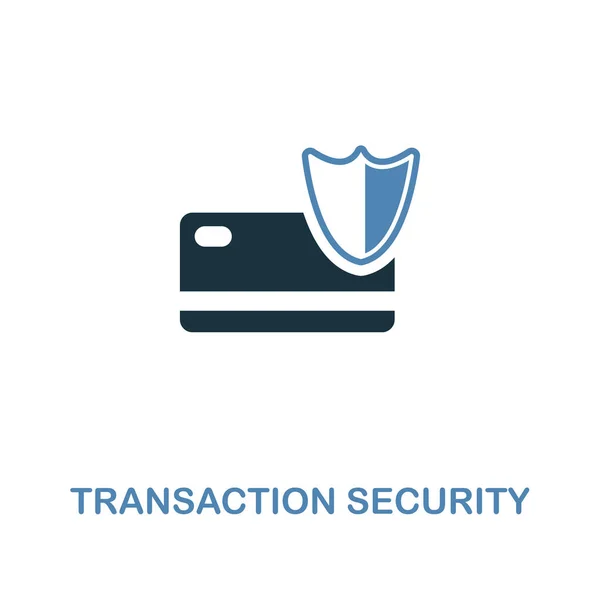 Transaction Security icon in two colors. Creative design from online marketing icon collection. UI and UX. Pixel perfect transaction security icon. For web design, apps, software, print usage.