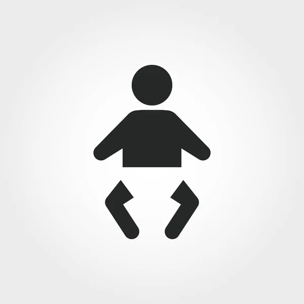 Windelsymbol. Monochromes Design aus der Baby Things Icon Collection. ui. Pixel perfekte einfache Piktogramm Windel Symbol. Webdesign, Apps, Software, Drucknutzung. — Stockvektor