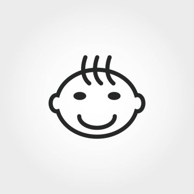 Bebek çocuk simgesi. Tek renkli stil tasarım bebek şeyler simgesi koleksiyonundan. UI. Piksel mükemmel basit piktogram bebek çocuk simgesi. Web Tasarım, apps, yazılım, yazdırma kullanımı.