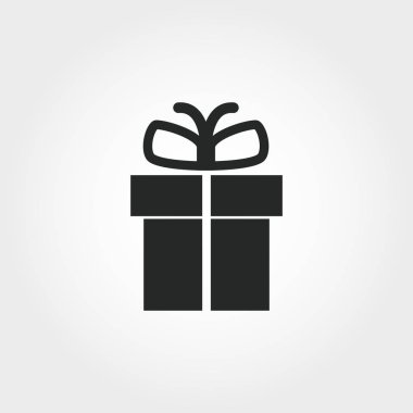 Hediye simgesi. Tek renkli stil tasarım bebek şeyler simgesi koleksiyonundan. UI. Piksel mükemmel basit piktogram hediye simge. Web Tasarım, apps, yazılım, yazdırma kullanımı.