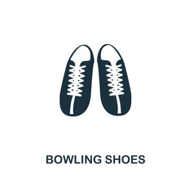 Bowling ayakkabıları simgesi. Tek renkli stil Tasarım Icon collection Bovling From. Kullanıcı arabirimi ve UX Pixel mükemmel bowling ayakkabıları simgesi. Web Tasarım, apps, yazılım, yazdırma kullanım için.