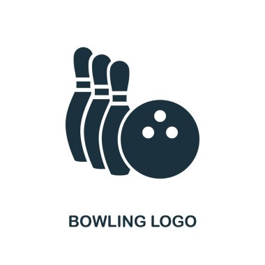 Bowling Logo Simge. Tek renkli stil Tasarım Icon collection Bovling From. Kullanıcı arabirimi ve UX piksel mükemmel bowling logo simge. Web Tasarım, apps, yazılım, yazdırma kullanım için.