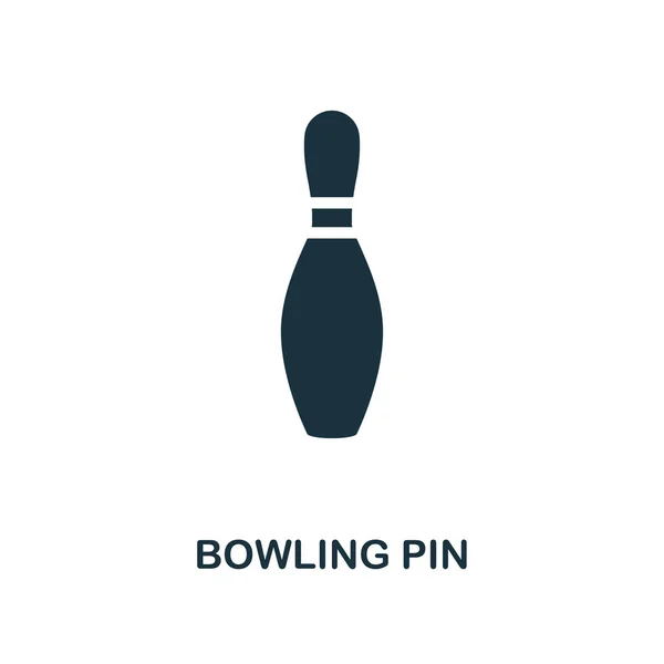 Bowling kitűző ikon. Fekete-fehér stílus design bowling ikon gyűjtemény. UI és Ux. Pixel tökéletes bowling kitűző ikon. A web design, alkalmazások, szoftverek, nyomtatási használat. — Stock Vector