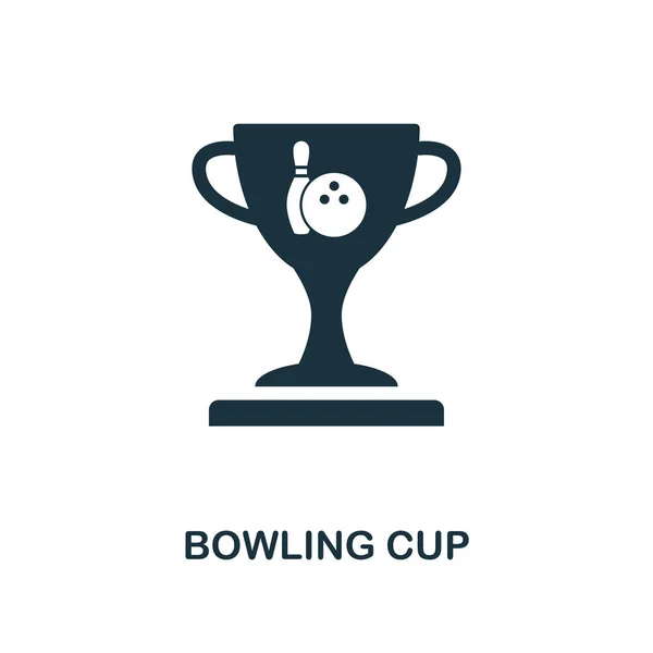 Bowling kupa ikon. Fekete-fehér stílus design bowling ikon gyűjtemény. UI és Ux. Pixel tökéletes bowling kupa ikon. A web design, alkalmazások, szoftverek, nyomtatási használat. — Stock Vector