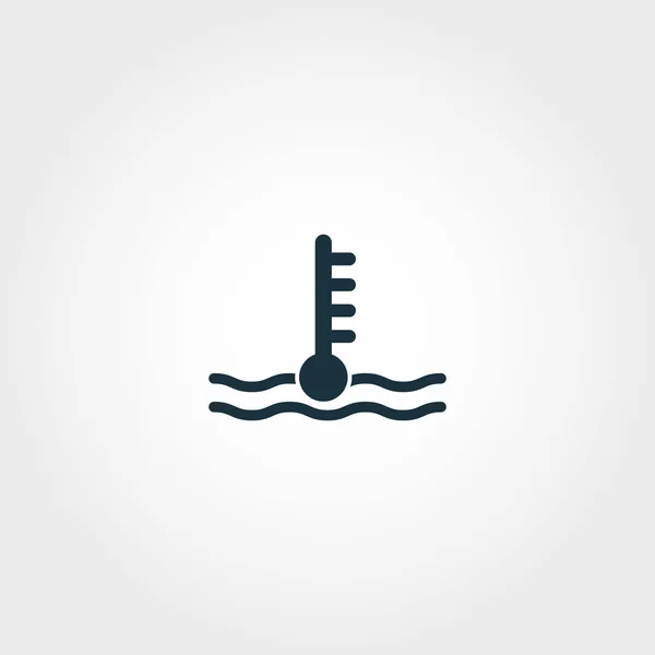 Olie temperatuur pictogram. Premium kwaliteit element illustratie uit auto-onderdelen-collectie. Olie temperatuur monochroom pictogram. Ideaal voor webdesign, apps en afdrukken. — Stockfoto