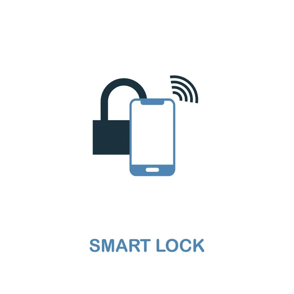 Smart Lock icon in two colors design. Premium style from smart devices icon collection. UI. Illustration of smart lock icon. For web design, apps, software and printing.