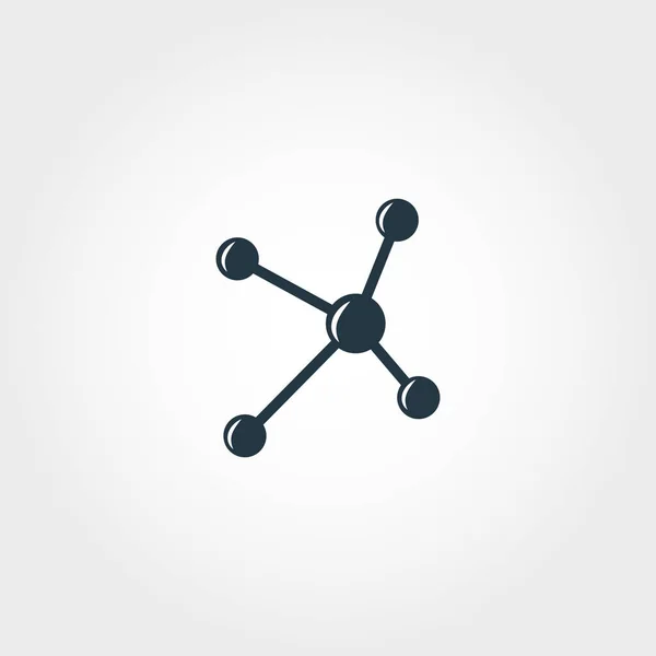 Icono de molécula. Diseño monocromo premium de la colección de iconos de la educación. Icono de molécula creativa para el diseño web y el uso de impresión . —  Fotos de Stock