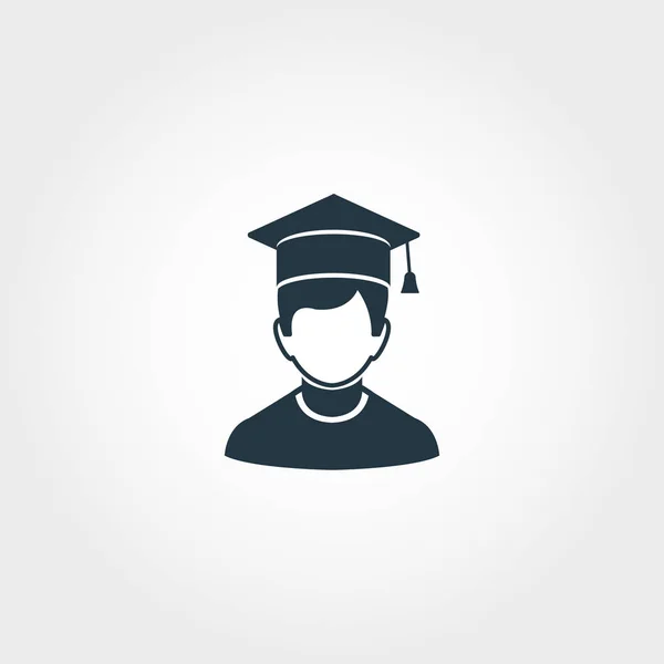 Student Boy icon. Premium monochrome design from education icon collection. Creative student boy icon for web design and printing usage.