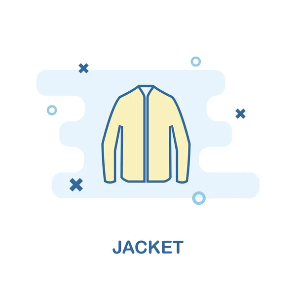 Icono de chaqueta. Diseño de estilo monocromático de la colección de iconos de ropa. UI y UX. Pixel perfecto icono de la chaqueta. Para diseño web, aplicaciones, software, uso de impresión . — Archivo Imágenes Vectoriales