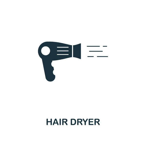 Hair Dryer icon. Premium style design from household icon collection. UI and UX. Pixel perfect hair dryer icon. For web design, apps, software, print usage. — Stock Photo, Image