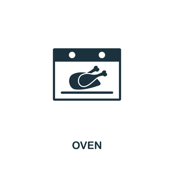 烤箱图标。从家庭图标集合的高级风格设计。ui 和 ux. pixel 完美的烤箱图标。适用于网页设计、应用程序、软件、打印使用. — 图库照片