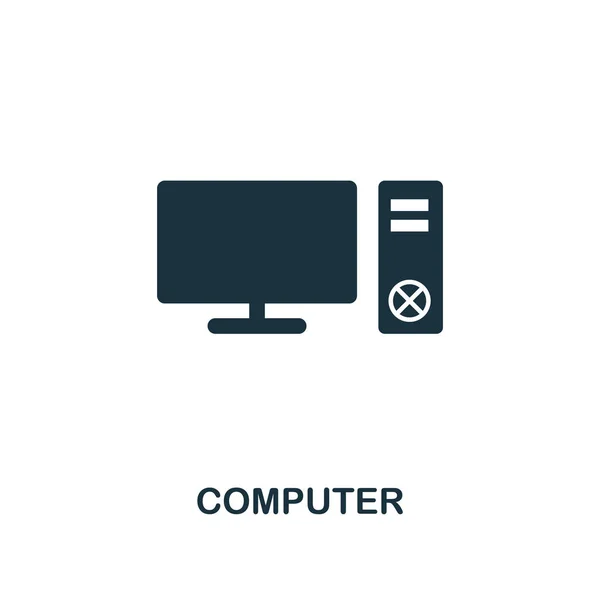 Computer icon. Premium style design from household icon collection. UI and UX. Pixel perfect computer icon. For web design, apps, software, print usage.