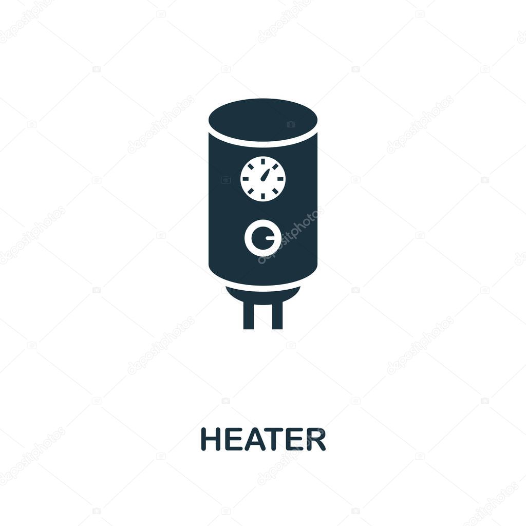 Heater icon. Premium style design from household collection. UX and UI. Pixel perfect heater icon. For web design, apps, software, printing usage.
