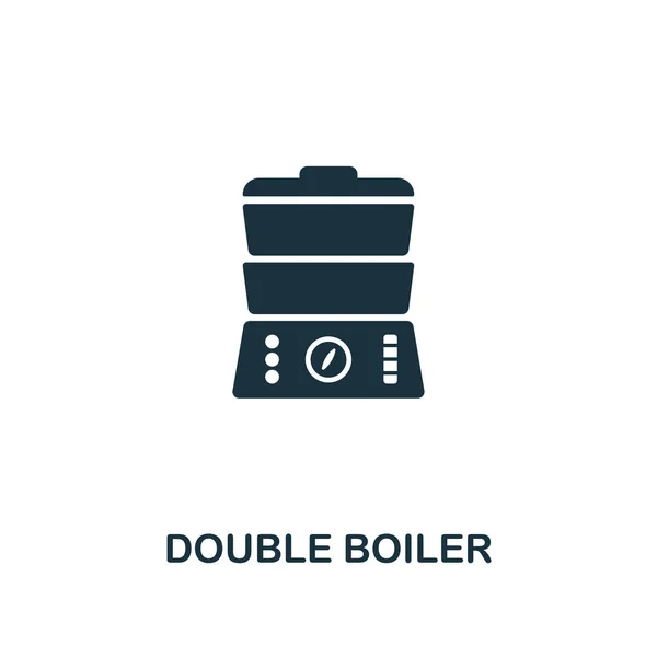 Doppelte Boiler-Ikone. Premium-Design aus der Sammlung von Haushaltsikonen. ui und ux. Pixel perfekte Doppelboiler-Ikone. für Webdesign, Apps, Software, Printnutzung. — Stockvektor