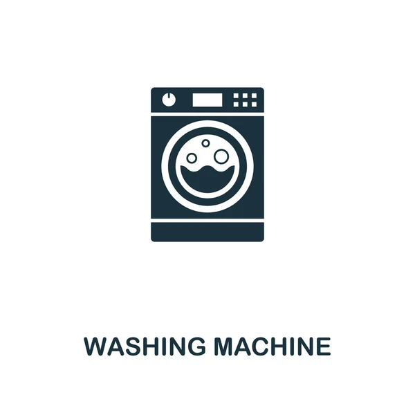Icona della lavatrice. Design in stile premium dalla collezione di icone per la casa. UI e UX. Icona perfetta della lavatrice pixel. Per web design, applicazioni, software, utilizzo di stampa . — Vettoriale Stock