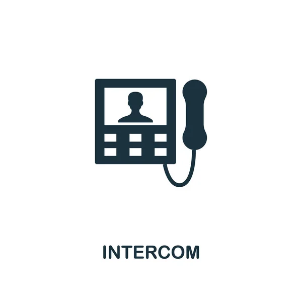 Interkom ikona. Prémiový styl design od domácností ikona kolekce. UI a Ux. Pixel perfect interkom ikona. Pro webdesign, aplikace, software, tiskové využití. — Stockový vektor