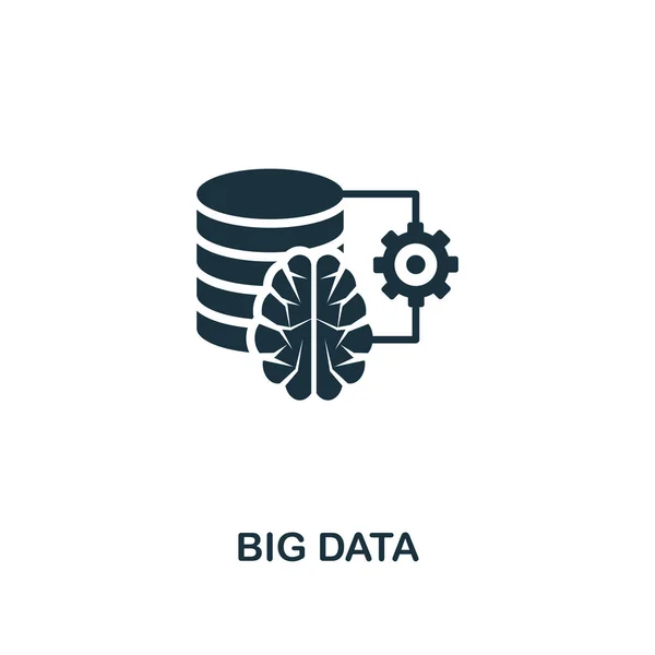 Ícone Big Data. Design de estilo premium da coleção de ícones de inteligência artificial. UI e UX. Pixel ícone de Big Data perfeito. Para web design, aplicativos, software, uso de impressão . — Fotografia de Stock