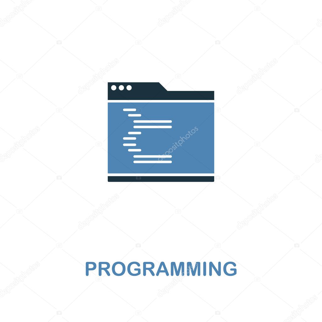Download Programming Creative Icon In Two Colors Premium Style Design From Web Development Icons Collection Programming Icon For Web Design Mobile Apps And Printing Usage Premium Vector In Adobe Illustrator Ai