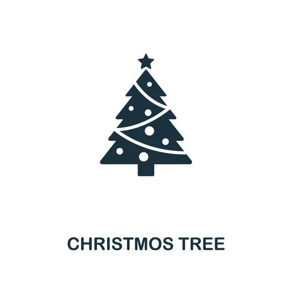 Icône Christmos Tree. Design de style premium de la collection d'icônes de Noël. UI et UX. Pixel parfait icône Christmos Tree pour la conception web, applications, logiciels, utilisation de l'impression . — Image vectorielle