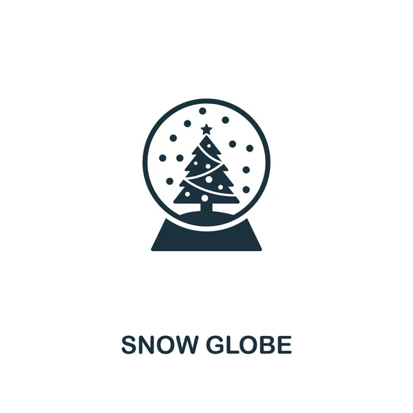 Ikonu sněhové koule. Prémiový styl designu z kolekce vánoční ikony. UI a Ux. Pixel perfektní sněhové koule ikona pro webdesign, aplikace, software, tiskové využití. — Stockový vektor