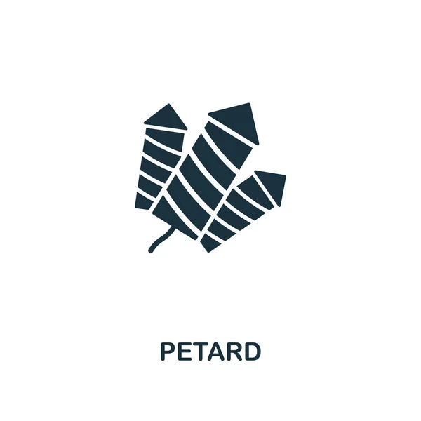 Икона Петарда. Дизайн в стиле Мбаппе из коллекции икон. UI и UX. Pixel Perfect Petard icon for web design, apps, software, print use . — стоковый вектор