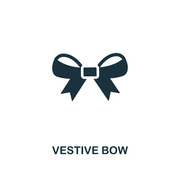 Ícone de arco festivo. Design de estilo premium da coleção de ícones de Natal. UI e UX. Pixel perfeito ícone Vestive Bow para web design, aplicativos, software, uso de impressão . — Vetor de Stock