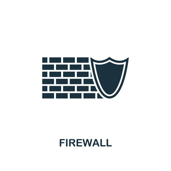 Firewall icon. Premium style design from security icon collection. UI and UX. Pixel perfect Firewall icon for web design, apps, software, print usage. — Stock Vector