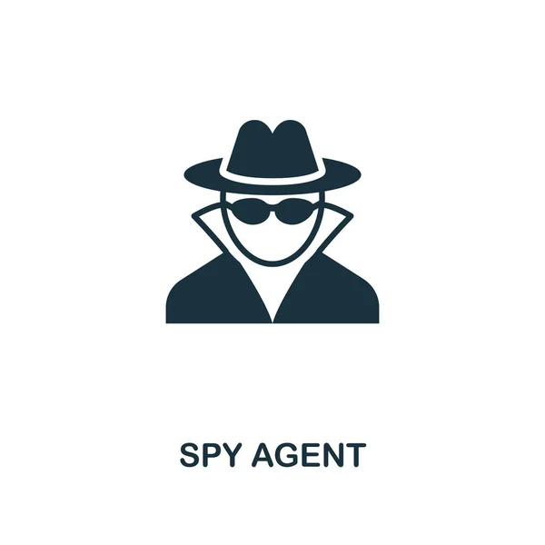 Spionage-Ikone. Premium-Design aus der Security-Icon-Kollektion. ui und ux. Pixel perfekte Spion-Agent-Symbol für Web-Design, Apps, Software, Print-Nutzung. — Stockvektor