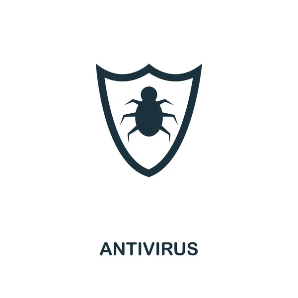 Antivirus-Symbol. Premium-Design aus der Security-Icon-Kollektion. ui und ux. Pixel perfekte Antivirus-Symbol für Web-Design, Apps, Software, Print-Nutzung. — Stockvektor