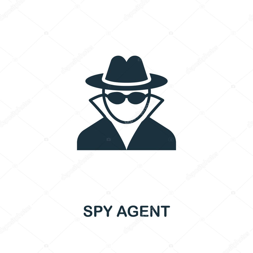 Spy Agent icon. Premium style design from security icon collection. UI and UX. Pixel perfect Spy Agent icon for web design, apps, software, print usage.