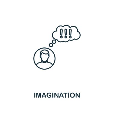 Hayal anahat simgesi. Sigorta primi tarzı tasarım proje yönetimi simgeler koleksiyonundan. Basit öğe hayal simgesi. Kullanıma hazır web tasarım, apps, yazılım, yazdırma.