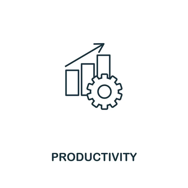 Produktivitätsskizze. Premium-Design aus der Sammlung von Projektmanagement-Symbolen. einfaches Element Produktivität Symbol. einsatzbereit in Webdesign, Apps, Software, Druck. — Stockvektor