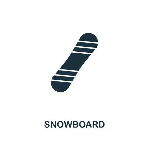 Snowboard icon. Premium style design from winter sports icon collection. UI and UX. Pixel perfect Snowboard icon for web design, apps, software, print usage. — Stock Vector