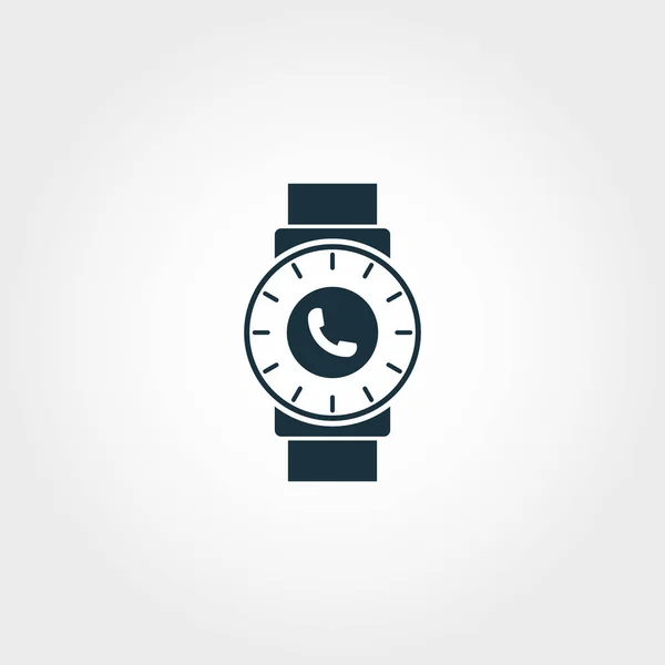 Intelligente Uhr kreative Ikone. Premium-Design aus der Sammlung visueller Geräte-Symbole. einfaches Smartwatch-Symbol für Webdesign und Druck — Stockvektor