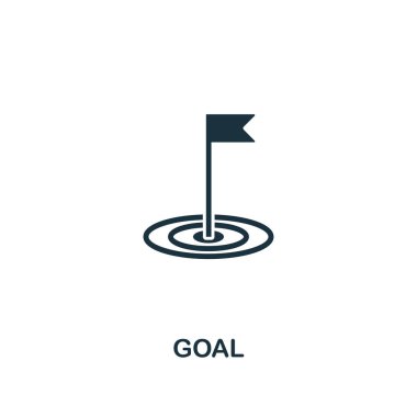 Hedef simgesi. Sigorta primi tarzı tasarım Başlangıç simgesi koleksiyonundan. Web tasarım, apps, yazılım, yazdırma kullanım için UI ve UX Pixel mükemmel hedef simgesi.