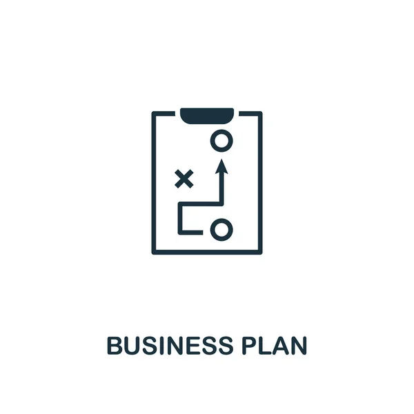 Businessplan-Symbol. Premium-Design aus der Startup-Icon-Sammlung. ui und ux. Pixel perfektes Businessplan-Symbol für Webdesign, Apps, Software, Drucknutzung. — Stockvektor