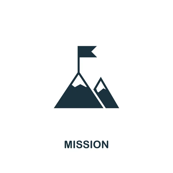 Mission Ikone. Premium-Design aus der Kollektion von Teamwork-Ikonen. ui und ux. Pixel perfekte Mission Symbol für Web-Design, Apps, Software, Print-Nutzung. — Stockvektor