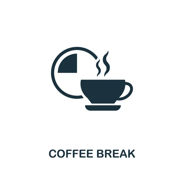 Icône Pause café. Design de style Premium de la collection d'icônes du travail d'équipe. UI et UX. Pixel parfaite icône de pause café pour la conception web, applications, logiciels, utilisation de l'impression . — Image vectorielle