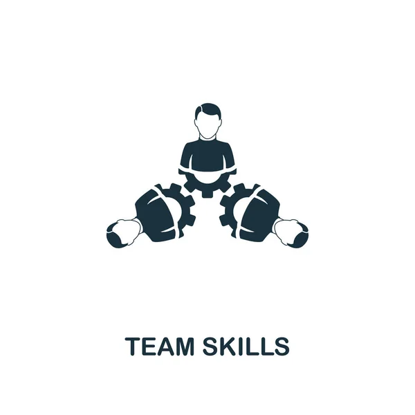 Het pictogram van de vaardigheden van het team. Premium stijl ontwerp van teamwerk icoon collectie. UI en Ux. Pixel perfect teamvaardigheden pictogram voor apps, software, webdesign, print gebruik. — Stockvector