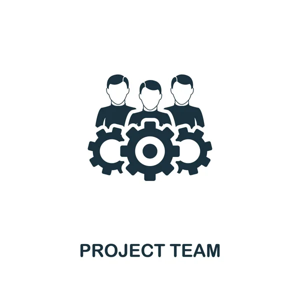 Icona del team di progetto. Design in stile premium dalla collezione di icone del lavoro di squadra. UI e UX. Icona Pixel Perfect Project Team per web design, app, software, utilizzo della stampa . — Vettoriale Stock