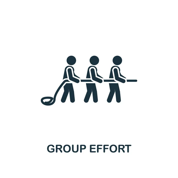 Icône Effort de groupe. Design de style Premium de la collection d'icônes du travail d'équipe. UI et UX. Pixel parfait icône Effort de groupe pour la conception Web, applications, logiciels, utilisation d'impression . — Image vectorielle