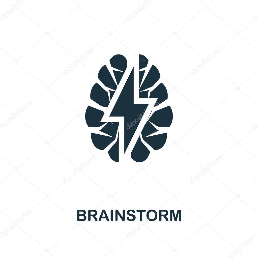 Brainstorm icon. Premium style design from teamwork collection. UX and UI. Pixel perfect brainstorm icon for web design, apps, software, printing usage.
