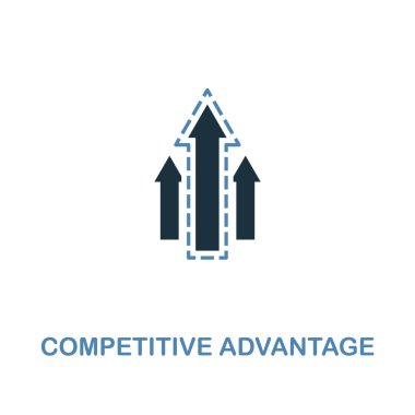 Competitive Advantage icon. Two colors premium design from management icons collection. Pixel perfect simple pictogram competitive advantage icon. UX and UI. clipart