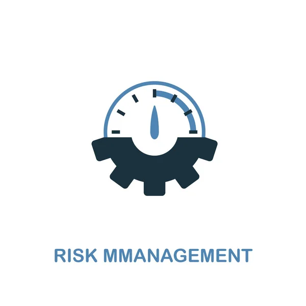 Risk Management-ikonen. Två färger premium design från förvaltning ikoner collection. Pixel perfekt enkel piktogram risk management ikonen. UX och Ui. — Stock vektor