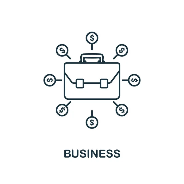Geschäftsikone. skizzieren Stil dünnes Design aus Business-Ikonen-Sammlung. Pixel perfekte einfache Piktogramm Business-Symbol für ux und ui. — Stockvektor